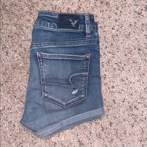 AEO high-rise Jean shorts